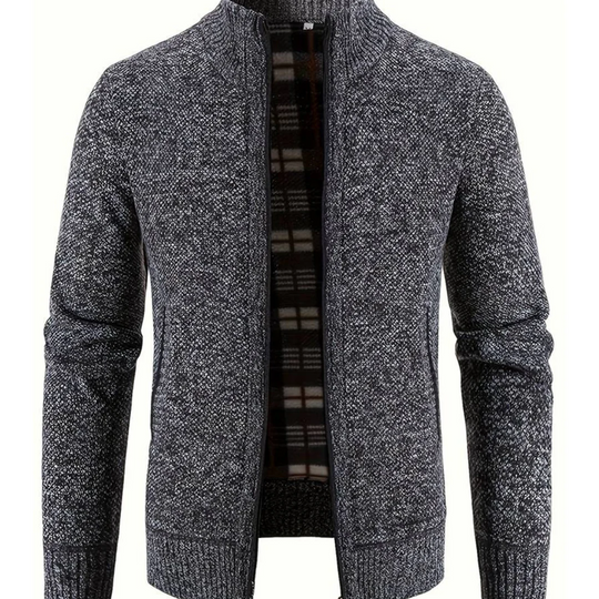 Herren Strickjacke Mit Reißverschluss Strickjacke