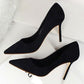 High Heels Pumps Wildleder Klassisch Komfort