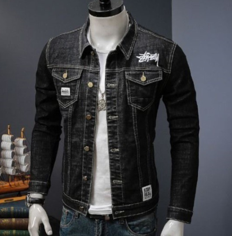 Jeansjacke Slim Fit Herren Robust