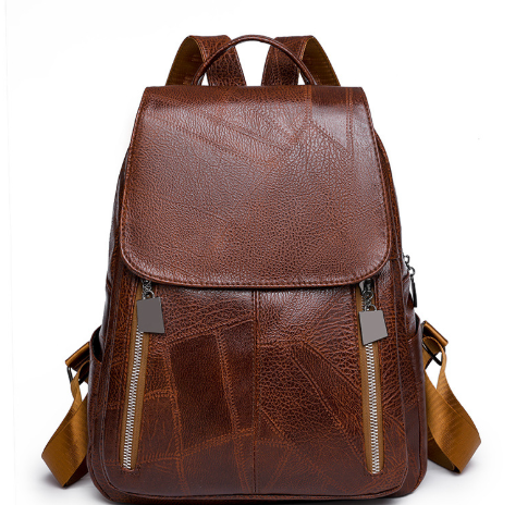 Damen Diebstahlsicherer Lederrucksack