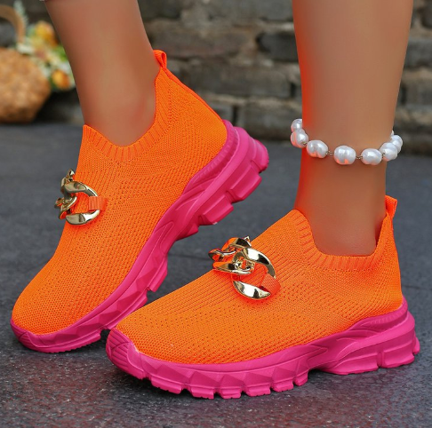 Damen Leichtgewicht Atmungsaktive Fly Gewebte Lässig Schuhe