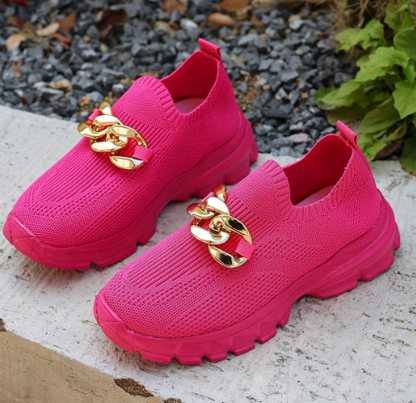 Damen Leichtgewicht Atmungsaktive Fly Gewebte Lässig Schuhe