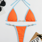 Damen Einfarbiger Bikini