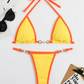 Damen Einfarbiger Bikini