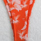 Damen Blumenmuster Halterneck-Bikini