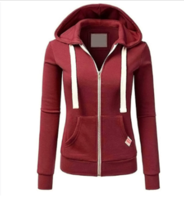 Damen Wollzugkordel Zip Hoodie Für Komfort Und Stil