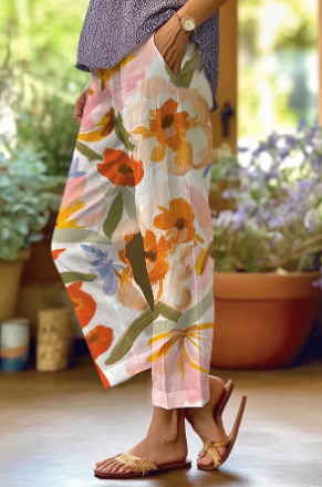 Fudus | Leinen Damenhose Mit Lockerer Passform Für Den Sommer