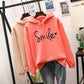 Hoodie Bequem Smile Grafik Warm