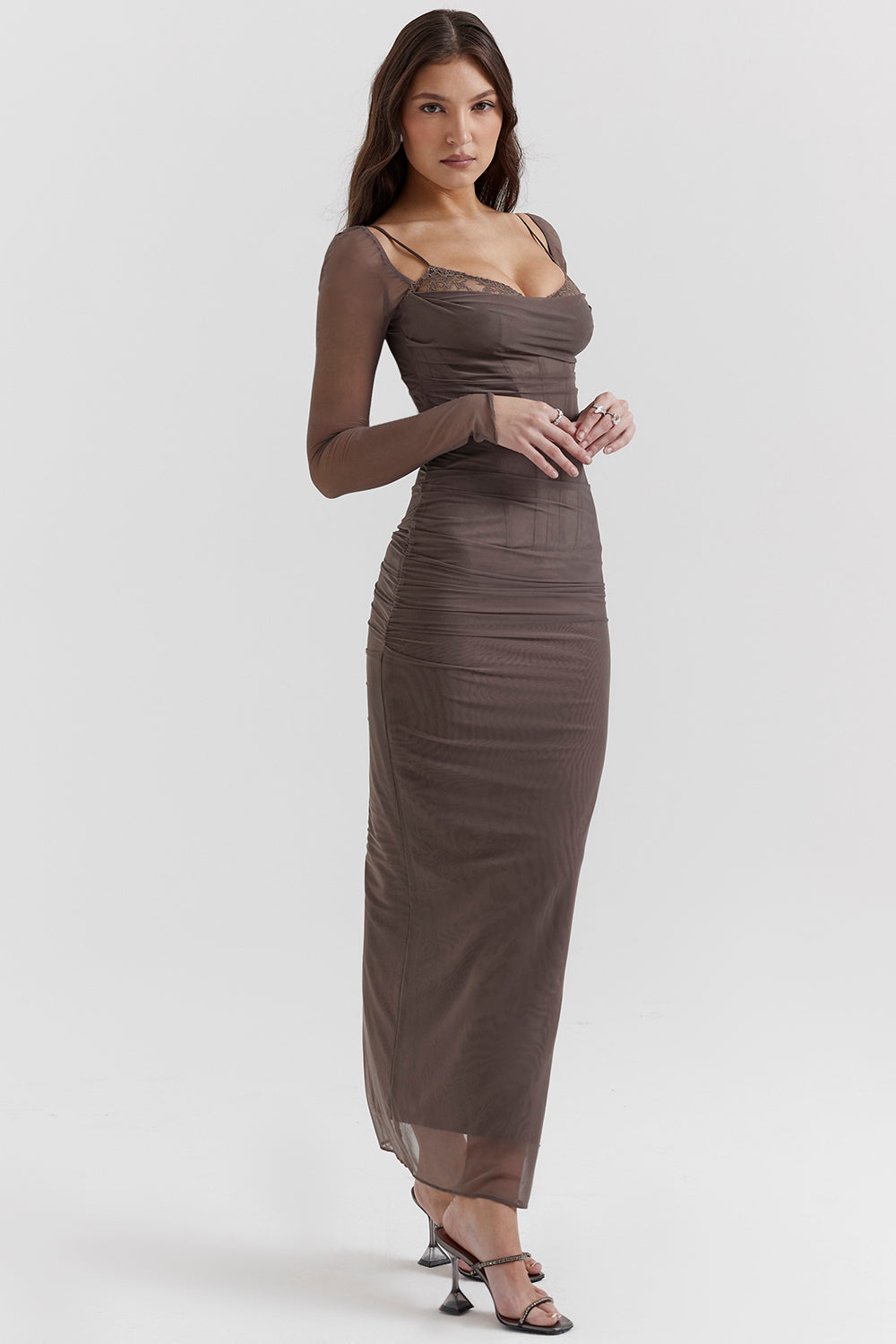 Maxi Kleid Mesh Elegant