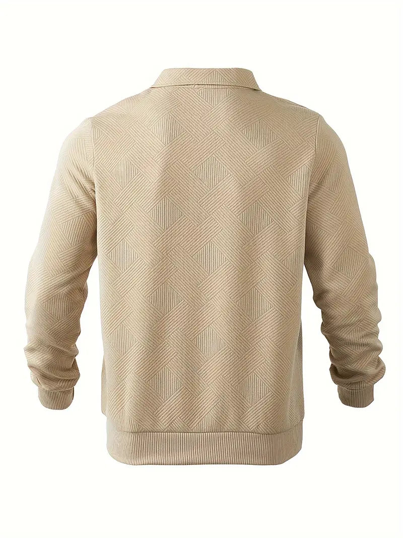 Geometrischer Herrenpullover