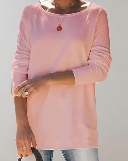 Pull Overgröße Extra Lang Rundhalsausschnitt