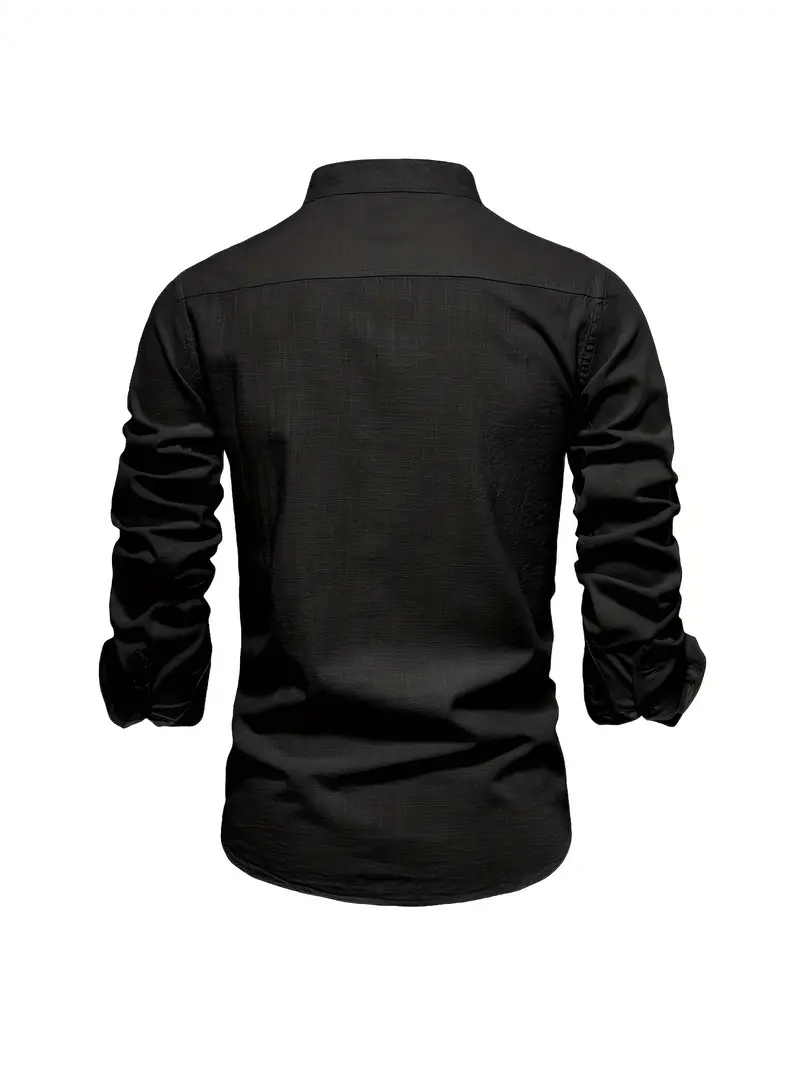 Herren Slim-fit Hemd Langarm