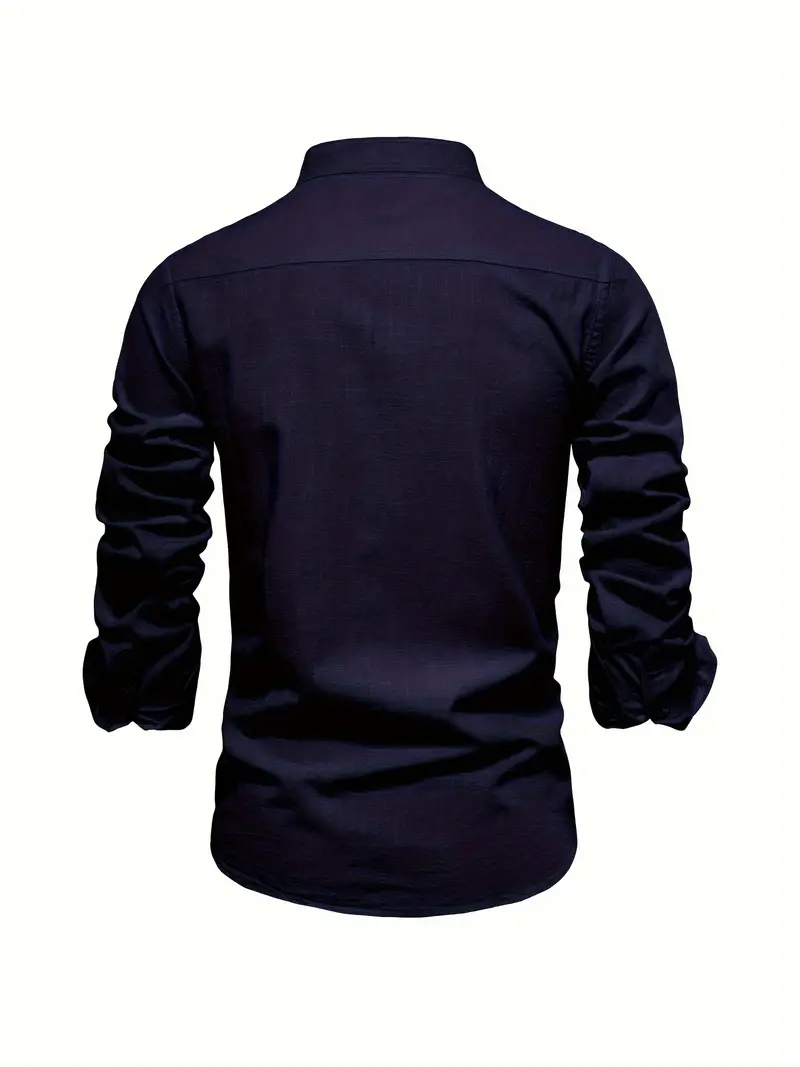 Herren Slim-fit Hemd Langarm