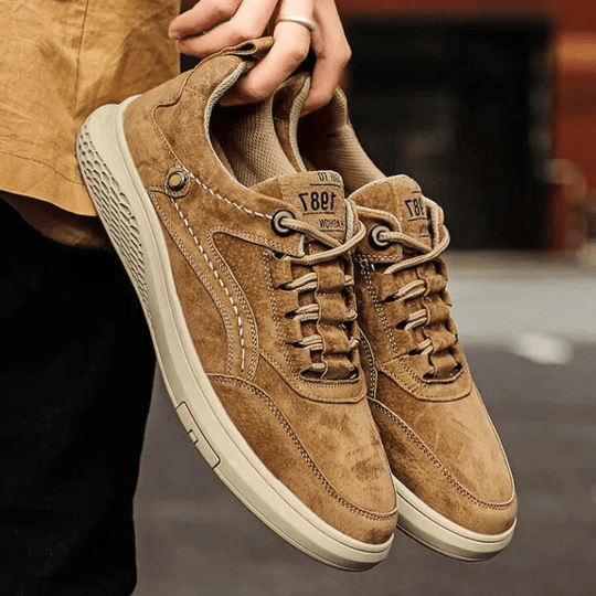 Herren Sneakers Italienische Wildleder Sneakers Lässig Und Komfortabel