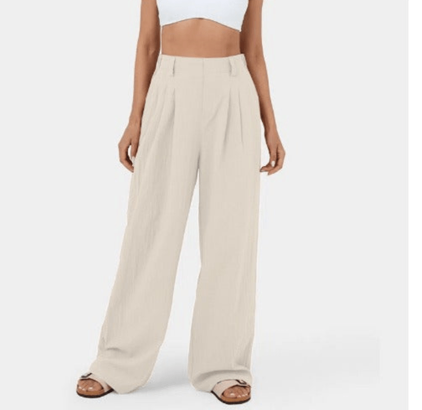 Damen Elegante Hose Mit Hoher Taille