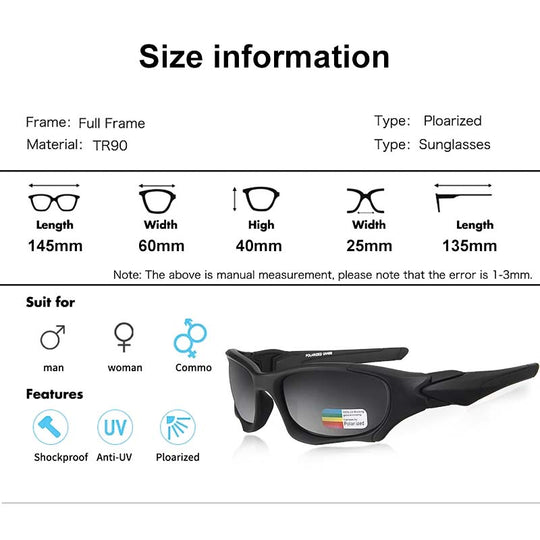 Herren Adventure Pro Polarisierte Motorrad Sonnenbrille Für Klare Sicht