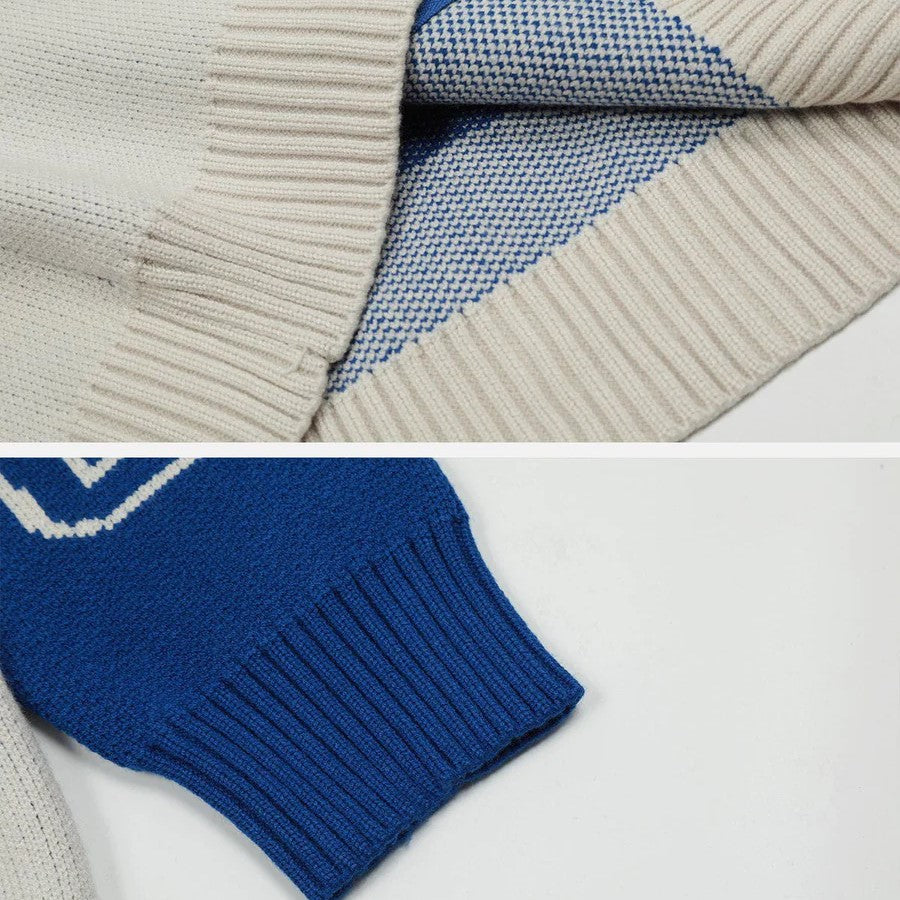 Damen Strickpullover Dynamisch Mit Reißverschluss