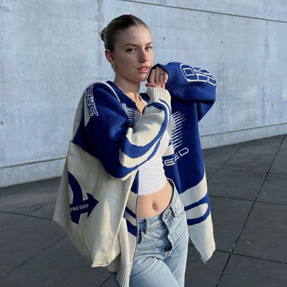 Damen Strickpullover Dynamisch Mit Reißverschluss