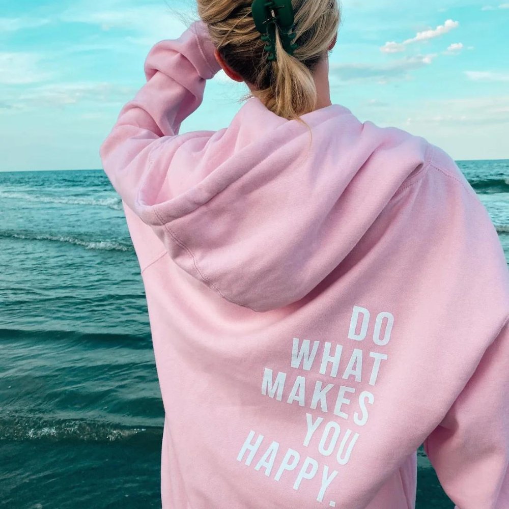 Damen Kapuzenpulli Baumwollmischung Spruch Inspirierend