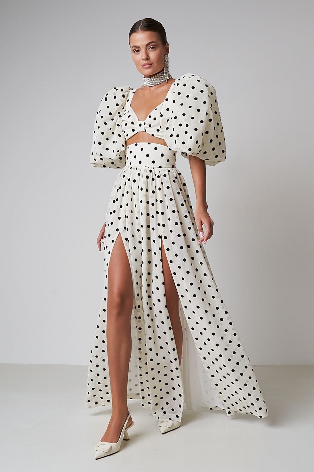 Rock Set Damen Ellie Polka Dot