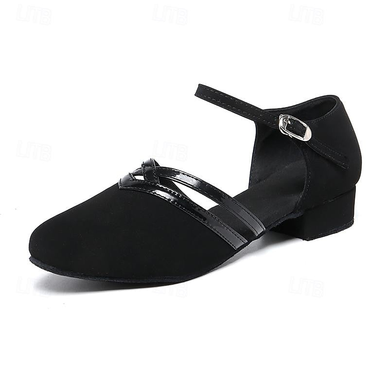 Tanzschuhe Modern Damen Wildleder Schwarz