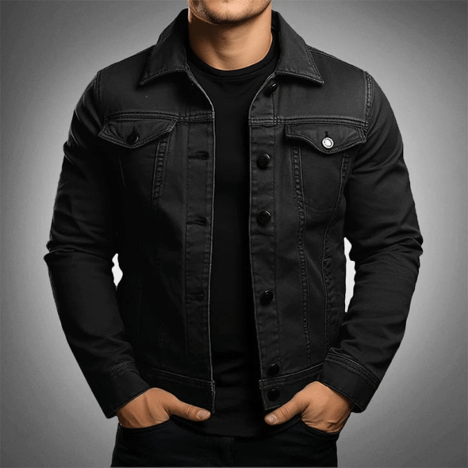 Herren Jeansjacke Denim Lässig & Trendig