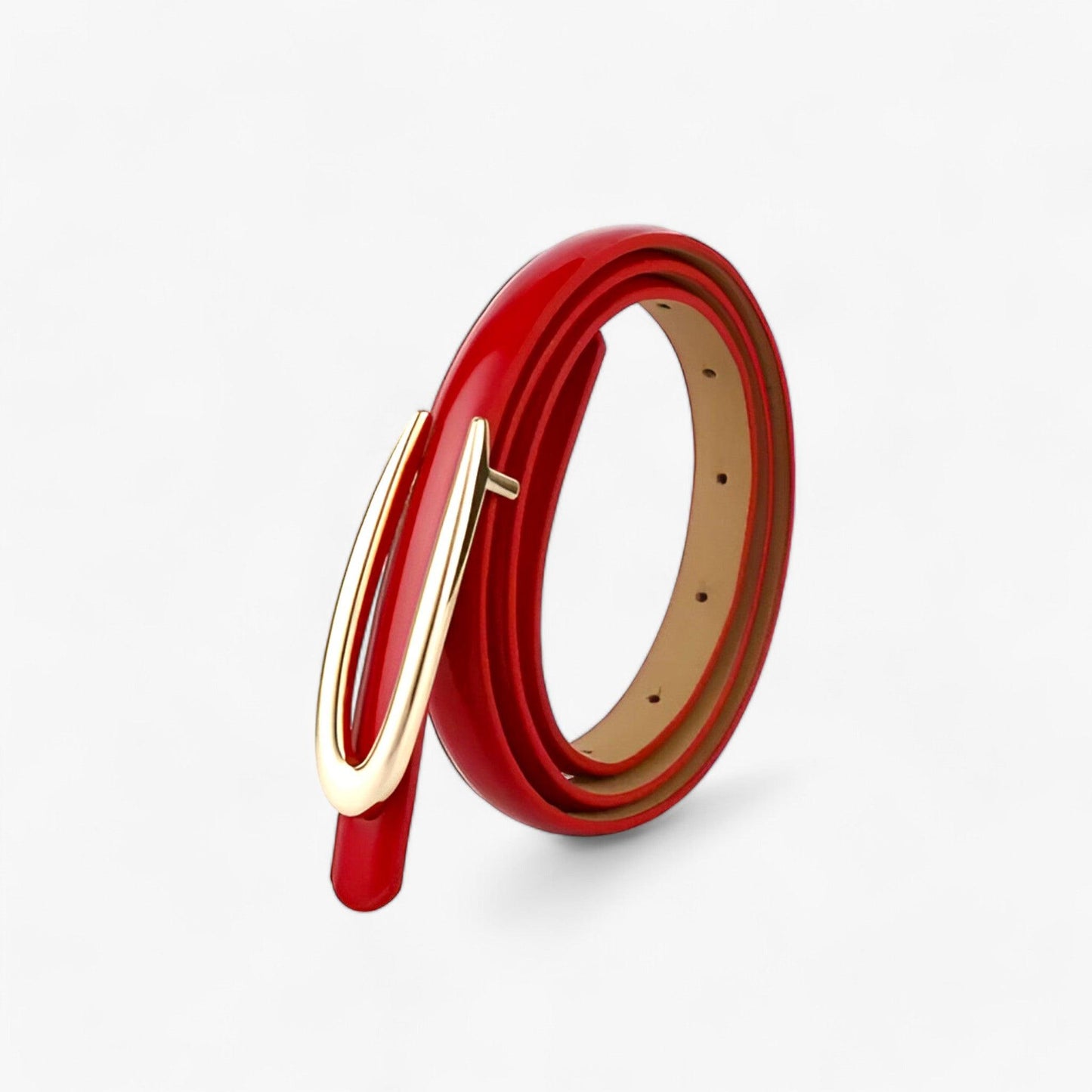 Fudus | Schlanker Lackledergürtel Für Einen Raffinierten Look Für Frauen