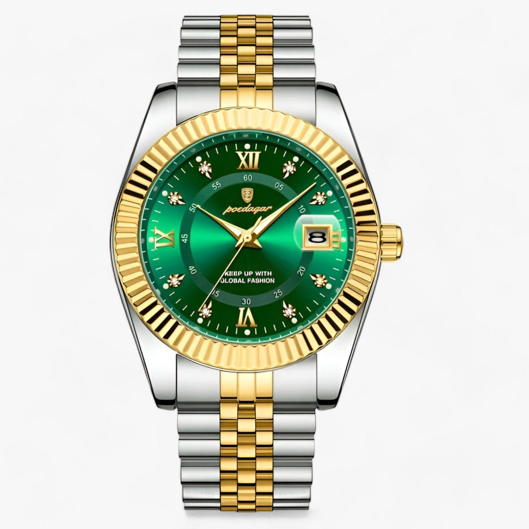 Herrenarmbanduhr Rund Edelstahl Zeitlos