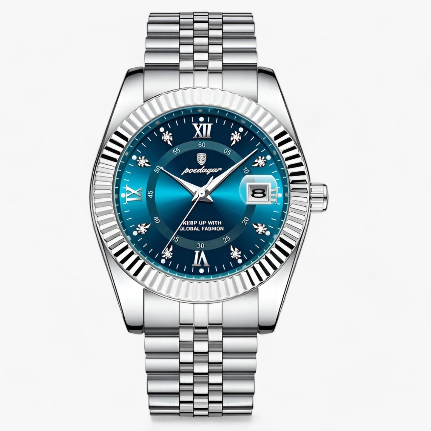 Fudus | Rund Herrenarmbanduhr Aus Edelstahl