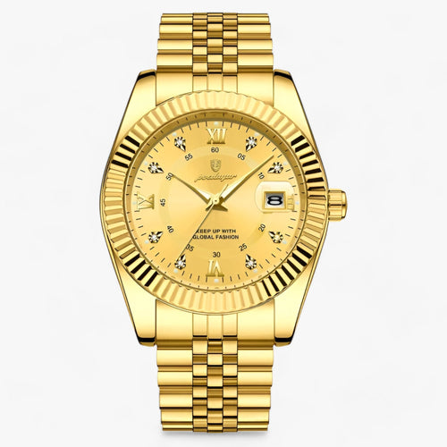 Herrenarmbanduhr Rund Edelstahl Zeitlos