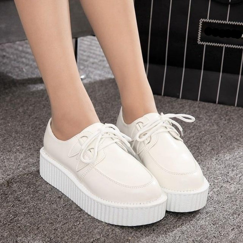 Creepers Plattform Wildleder Schnür