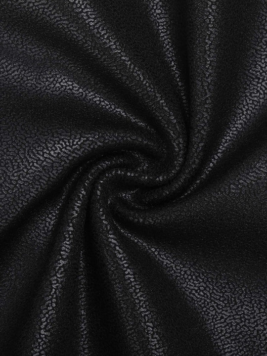 Damen Skulpturierendes Kunstleder Reißverschluss Mini Kleid