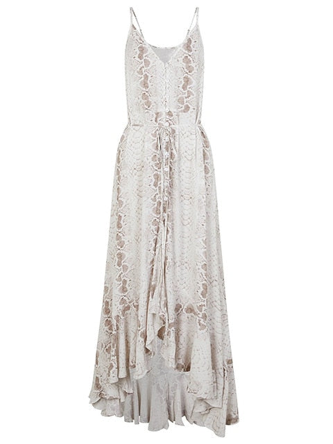 Sommerkleid Schlangenprint Zeitlos Chic