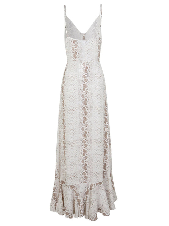 Sommerkleid Schlangenprint Zeitlos Chic