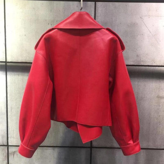 Gestalter Lederjacke Damen Weich Elegant Robust