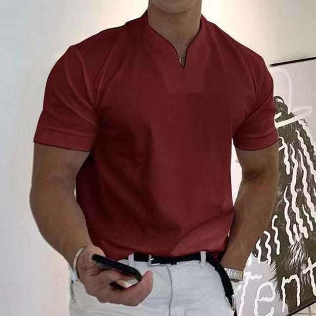 Herren T-Shirt Lässig Elegant