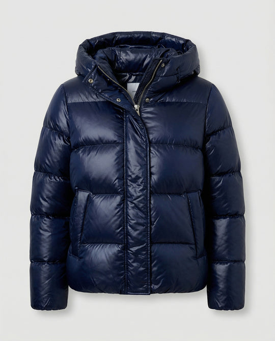 Damen Steppjacke mit Kapuze & Taschen | Fudus