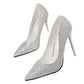 Pumps Classic Pailletten Flach Spitz
