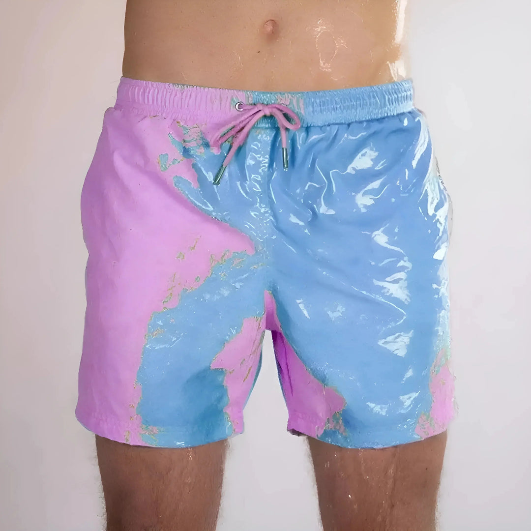 Badehose Herren Farbwechselnd Elastisch