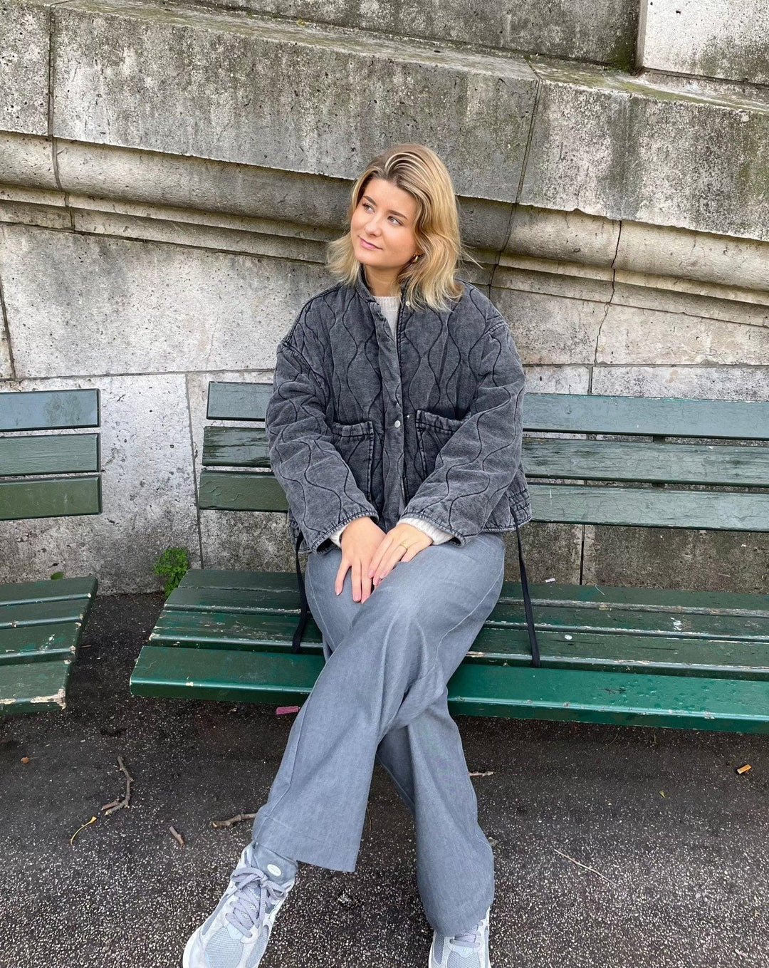 Damen Stylische Gequiltete Freizeitjacke Für Komfort Alltag