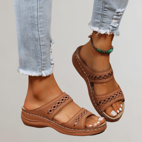 Damen Bequeme Sommerschuhe Mit Fußstütze