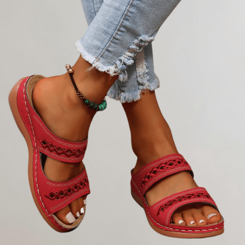 Damen Bequeme Sommerschuhe Mit Fußstütze