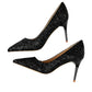 Fudus | Rhinestone High Heels Spitz Pumps Übergrößen