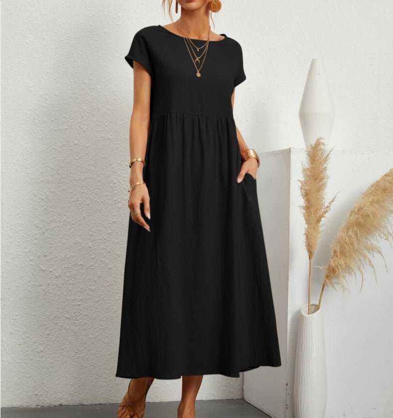 Damen Elegantes Sommerkleid mit Feinem Schnitt