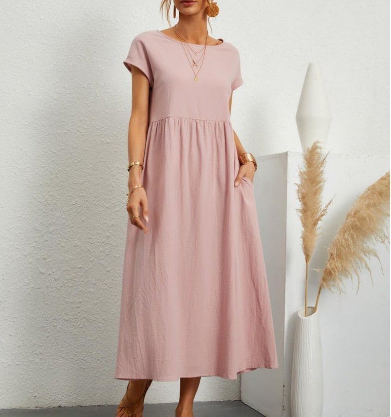 Damen Elegantes Sommerkleid mit Feinem Schnitt