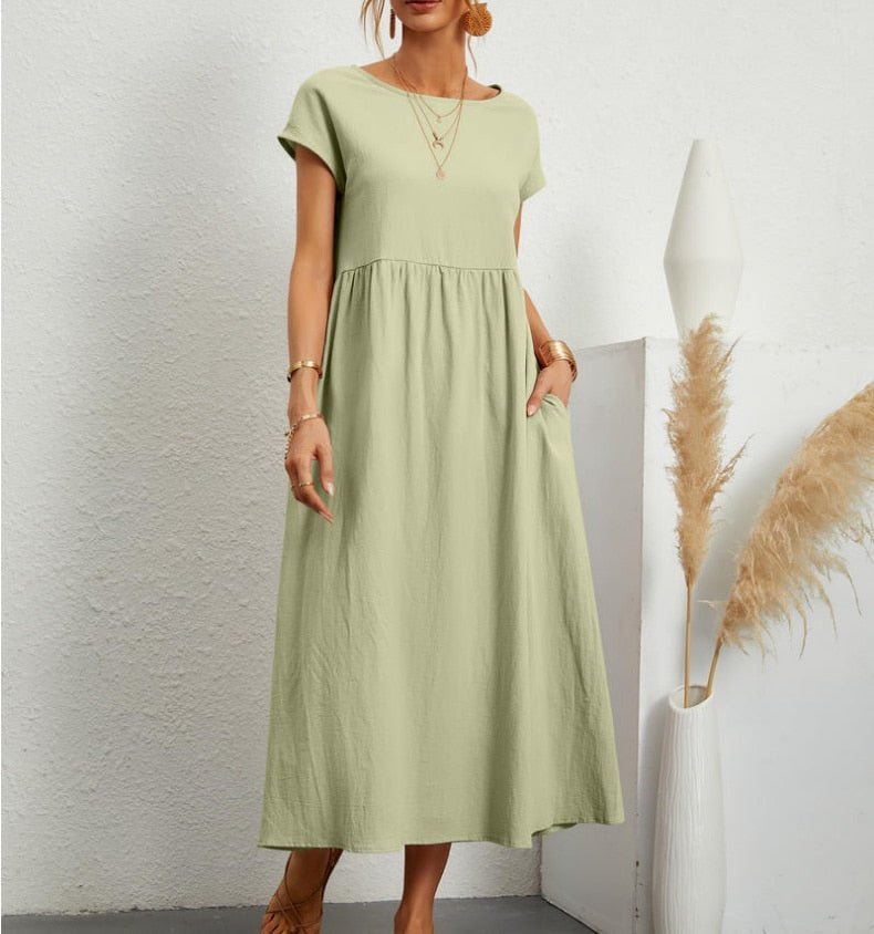 Damen Elegantes Sommerkleid mit Feinem Schnitt
