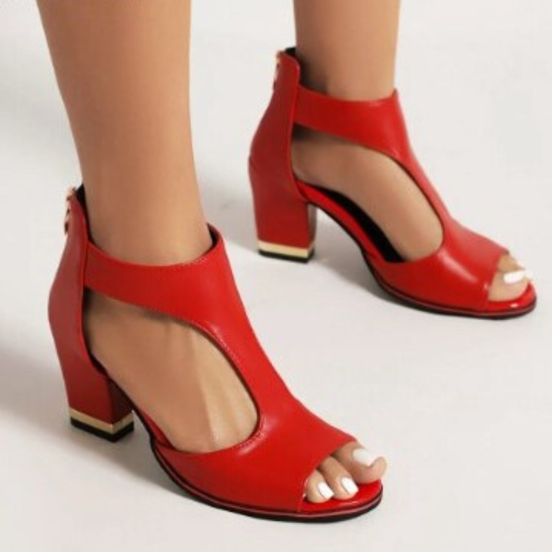 Fudus | Sandalen Damen Bequem Mit Absatz Schwarz