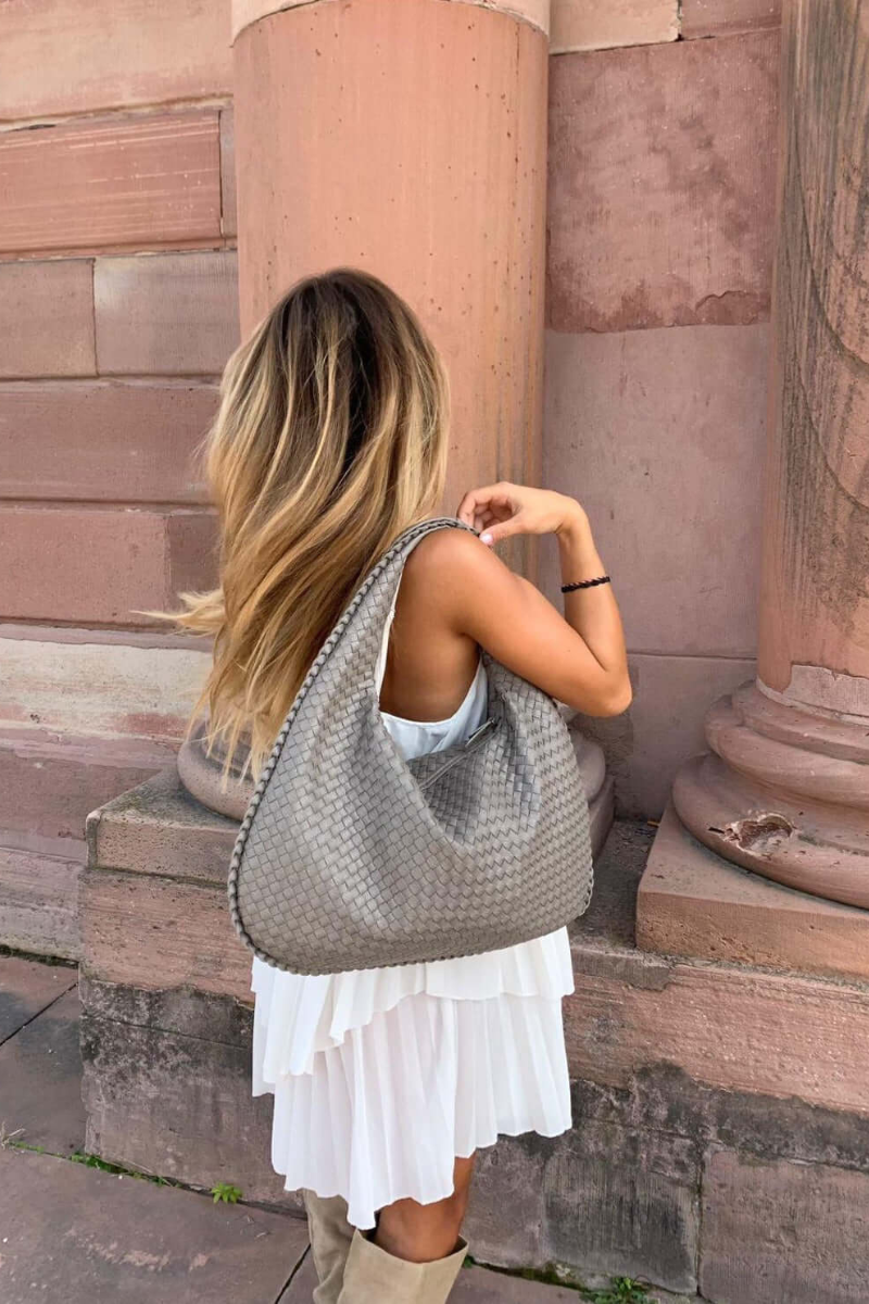 Damen Umhängetasche Schwarz Groß