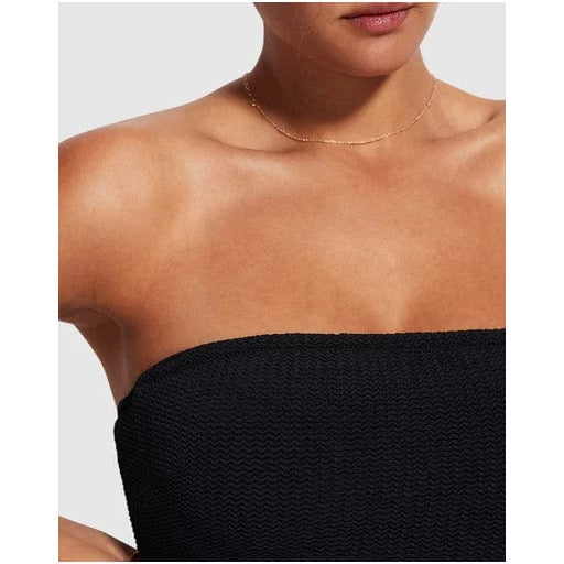 Damen Sea Dive Dd Bandeau Einteiler Schwarz