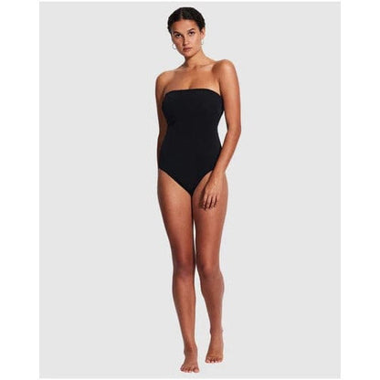 Damen Sea Dive Dd Bandeau Einteiler Schwarz